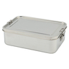 Stainless Steel High Capacity 1-3L Food Container Stainless Steel Lid Lightweight Portable Heatable Lunch Box