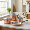 Factory Customized Hot Sale Wholesale 3 Layer Copper Tri-ply Stainless Steel Pan 20/24/26/28cm Non-Coating Cookware Frying Pan
