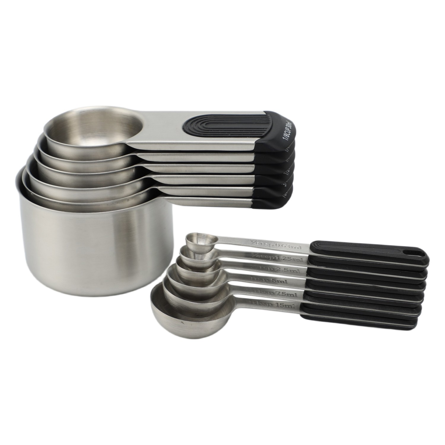 Factory Price High Quality Stainless Steel Measuring Cups Spoons Set Food Grade Baking Dessert Seasoning for Kitchen Use