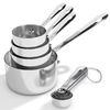 Custom Hot Sell 14 Piece Stainless Steel Measuring Cups and Spoons Set With Handle