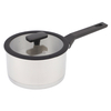 Wholesale Custom 9 Piece Nylon Black Handle Stainless Steel Impact Bonded Bottom Pots And Pans Non-Toxic Kitchen Cookware Set