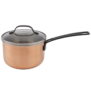 Wholesale Delicate Appearance Multi Function Tri-ply Copper Stainless Steel Cookware Stainless Steel Saucepan Soup & Stock Pots With Lids