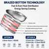 Factory Supply Stainless Steel Shallow Pot Set With Stainless Steel Handle & Lid Brazed Bottom Stockpot Suitable All Cooktops