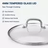 Factory Supply Stainless Steel Shallow Pot Set With Stainless Steel Handle & Glass Lid Brazed Bottom Shallow Pot