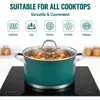 Factory New Arrival Stainless Steel Cookware Set with Handle Cooking Pots and Pans Brazed Bottom Cookware Set Saucepan Casserole