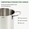 Factory Supply Wholesale Stainless Steel Deep Fryer Pot Asparagus Pot with Handle & Lid & Inner Rack Basket Tall Body Pasta Pot