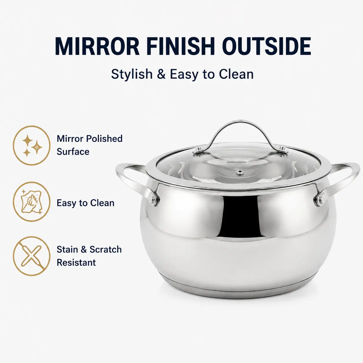 Factory Supply Stainless Steel Apple Shape 10PCS Cookware Set With Stainless Steel Handle and Lid Brazed Bottom Pots Casserole