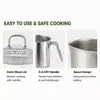 Factory Supply Wholesale Stainless Steel Deep Fryer Pot Asparagus Pot with Lid & Inner Rack Basket Tall Body Pasta Pot