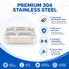 New Design 304/316 Stainless Steel Fresh-keeping Box Student Bento Box Lunch Box Heating Food Grade Microwave Sealed Box 