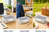 2026 New Design Factory 304 Stainless Steel Fresh-keeping Lunch Box Kitchen Fruit Kids Food Container Crisper Set with Lid Handle