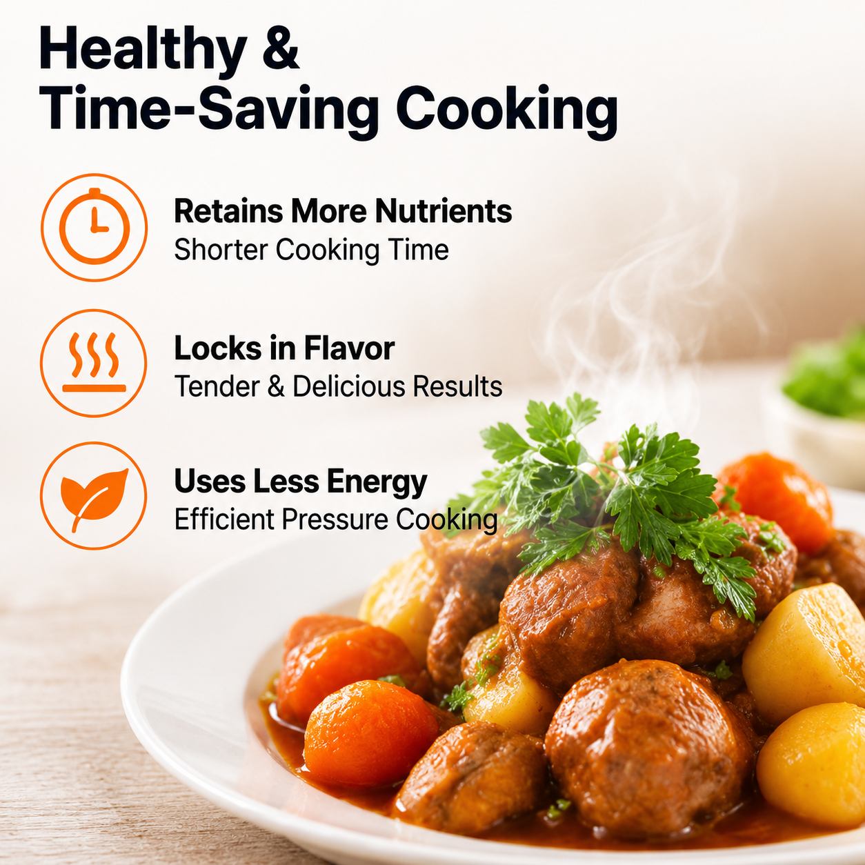 Factory Supply Multi-Functional Stainless Steel Pressure Cooker 4L 6L 8L 10L Sizes Stainless Steel Fast Cooking Pressure Cooker