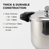 Factory Supply Multi-Functional 16L/23L Stainless Steel Pressure Cooker Stainless Steel Fast Cooking Pressure Cooker 