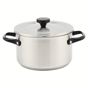 Factory Supply Stainless Steel Pots and Pans 13PCS No Coating Cookware Set With Black Handle and Lid Frypan Saucepan