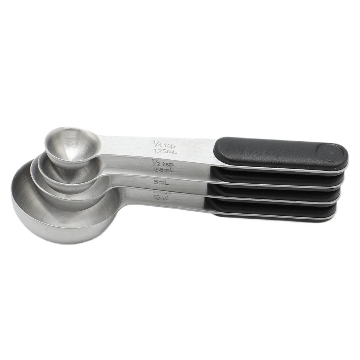 Stainless Steel Measuring Spoons and Cups Set Measuring Ladles Flavoring Spoons Coffee Spoons 8-piece Set of Baking Tools