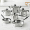 Wholesale Delicate Appearance Multi Function Thickening Base Cookware Stainless Steel Casserole Set Soup & Stock Pots With Lids