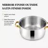 Factory Supply Wholesale Kitchen Soup Steamer Pot Set With Lid Stainless Steel Cooking Pot Set Cookware Set with Capsuled Bottom