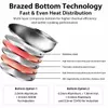 Factory Supply Stainless Steel Pots and Pans 8PCS Cookware Set With Stainless Steel Handle and Lid Brazed Bottom Pots Casserole