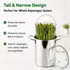Factory Supply Wholesale Stainless Steel Deep Fryer Pot Asparagus Pot with Handle & Lid & Inner Rack Basket Tall Body Pasta Pot