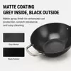 Factory New Arrival Design Seasoned Carbon Steel 30/35 Cm Wok Pan Naturally Non Stick Pans Skillets Induction Compatible