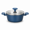 Factory Supply Wholesale 8 Pieces 2-ply Stainless Steel Cookware Sets Kitchen Casserole with Bakelite Handle + Aluminum Sleeve