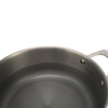 Factory New Arrival Multipurpose Hybrid Tri-Ply Stainless Steel Saute Pan with Cover and Helper Handle Stainless Steel Deep Frying Pans Saute Pan