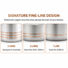 Factory New Arrival 10 Pieces 5-ply Copper Cookware Sets 5-ply Kitchen Cooking Pot with Stainless Steel Lid Fine-line Design
