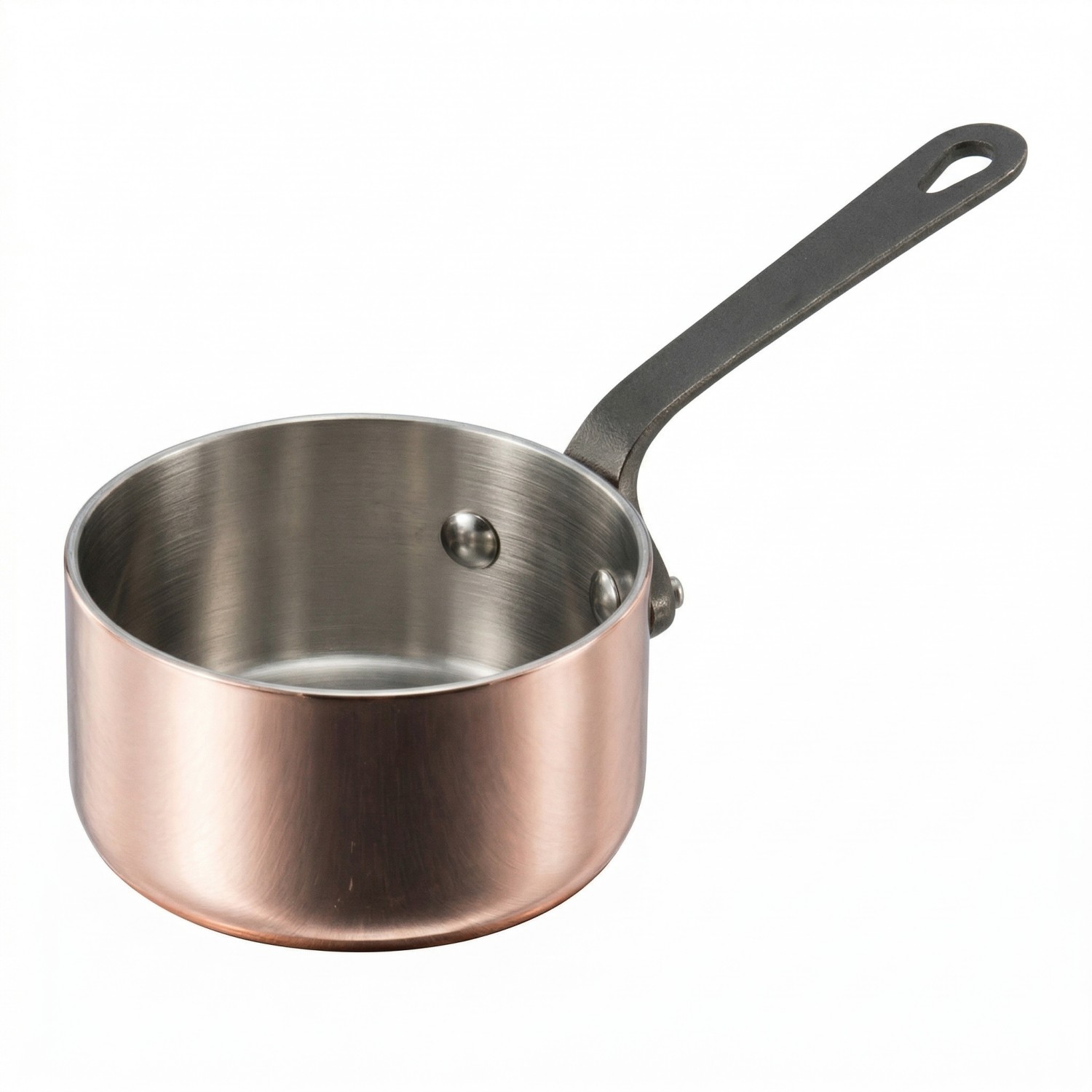 Factory New Arrival Mini Tri-ply Copper Cookware Set with Handle Cooking Pots Induction Bottom Cookware Set Saucepan Frypan