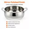 Factory Supply Stainless Steel Apple-Shaped Casserole With Stainless Steel Handle and 4mm Glass Lid Brazed Bottom Pots Casserole