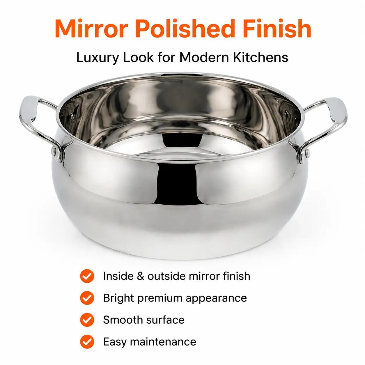 Factory Supply Stainless Steel Apple-Shaped Casserole With Stainless Steel Handle and 4mm Glass Lid Brazed Bottom Pots Casserole