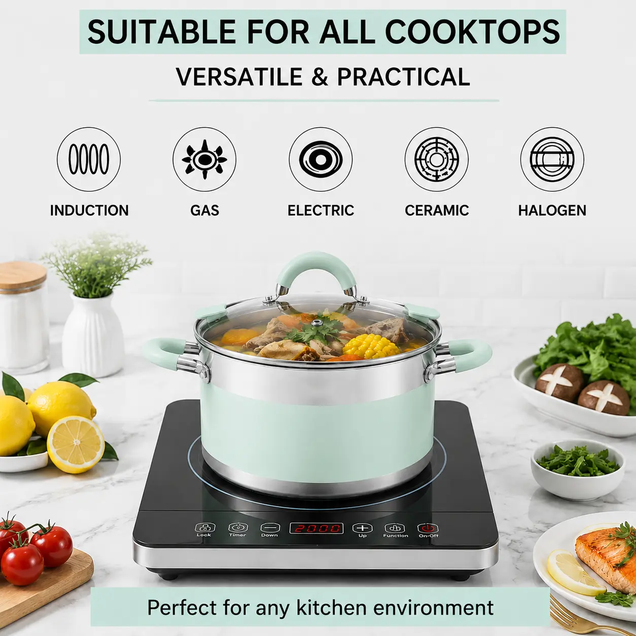 Factory New Arrival Stainless Steel Cookware Set with Stainless Steel + Silicone Handle Cooking Pots and Pans Brazed Bottom Cookware Set Saucepan Casserole