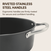 Factory Supply Wholesale Carbon Steel Soup Stock Pot Casserole with Glass Lid Multipurpose Induction Cookware Kitchen Cooking Pot