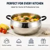 Factory Supply Stainless Steel Apple-Shaped Casserole Set With Stainless Steel + Silicone Handle and Lid Brazed Bottom Casserole