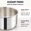 Factory New Arrival Stainless Steel Cookware Set with Handle Cooking Pots and Pans Brazed Bottom Cookware Set Saucepan Casserole
