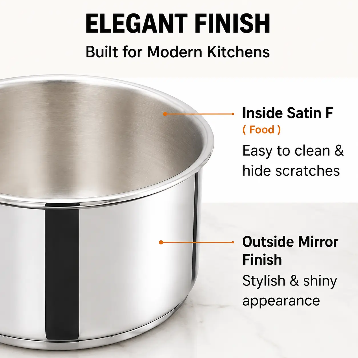 Factory New Arrival Stainless Steel Cookware Set with Handle Cooking Pots and Pans Brazed Bottom Cookware Set Saucepan Casserole