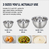  Factory New Arrival Stainless Steel Salad Mixing Bowl Set With Lid Home Kitchenware with Non-Slip Base Eco-Friendly Polished Metal