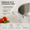Factory New Arrival Wholesale High Quality 18/10 Triply Stainless Steel 3 Layer Pots And Pans Cookware Set Saucepan Frying Pan