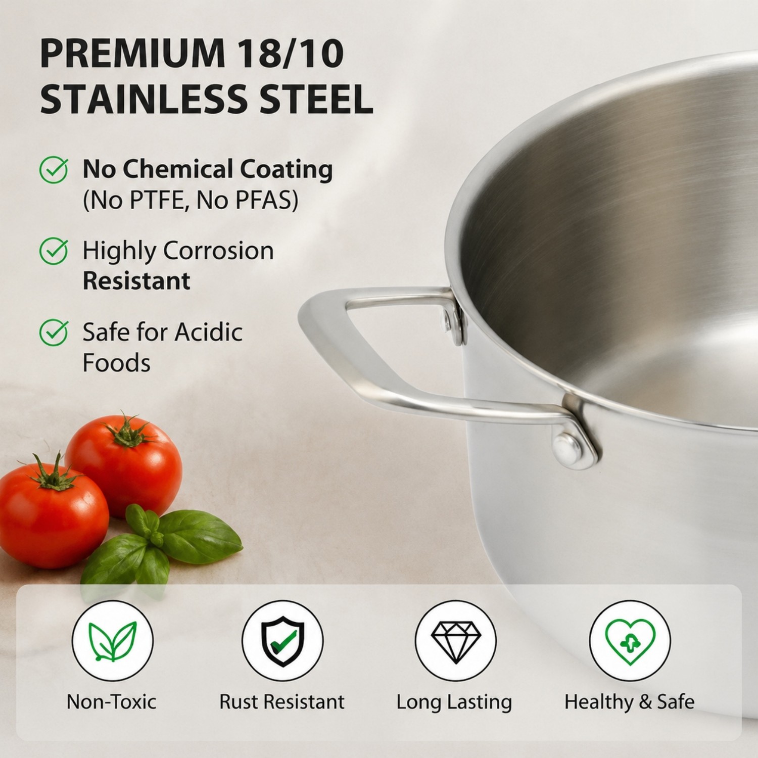 Factory New Arrival Wholesale High Quality 18/10 Triply Stainless Steel 3 Layer Pots And Pans Cookware Set Saucepan Frying Pan