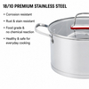 Factory New Arrival Stainless Steel Cookware Sets with Handle Cooking Pots Impact Bonded Bottom Cookware Set Saucepan Casserole