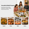 Hot Sale Factory Supply Stainless Steel Pots Cookware Set With Handle And Lid Brazed Bottom Cookware Set Dutch Oven Casserole