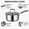 Factory New Arrival 7Pieces 5-ply Stainless Steel Cookware Set 5-ply Kitchen Pot Set with Stainless Steel Handle + Silicone Wrap